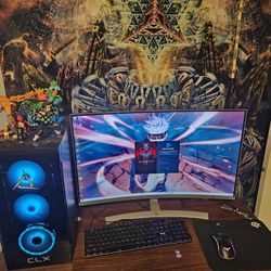Gaming PC And Monitor. Specs In Description 