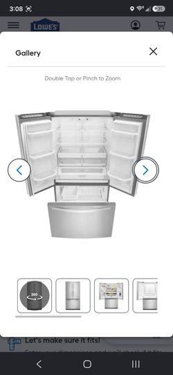 Stainless steel whirlpool fridge