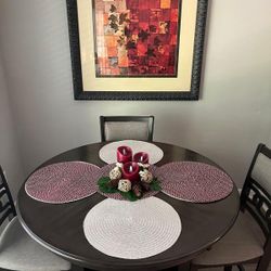 Beautiful painting and high dining set