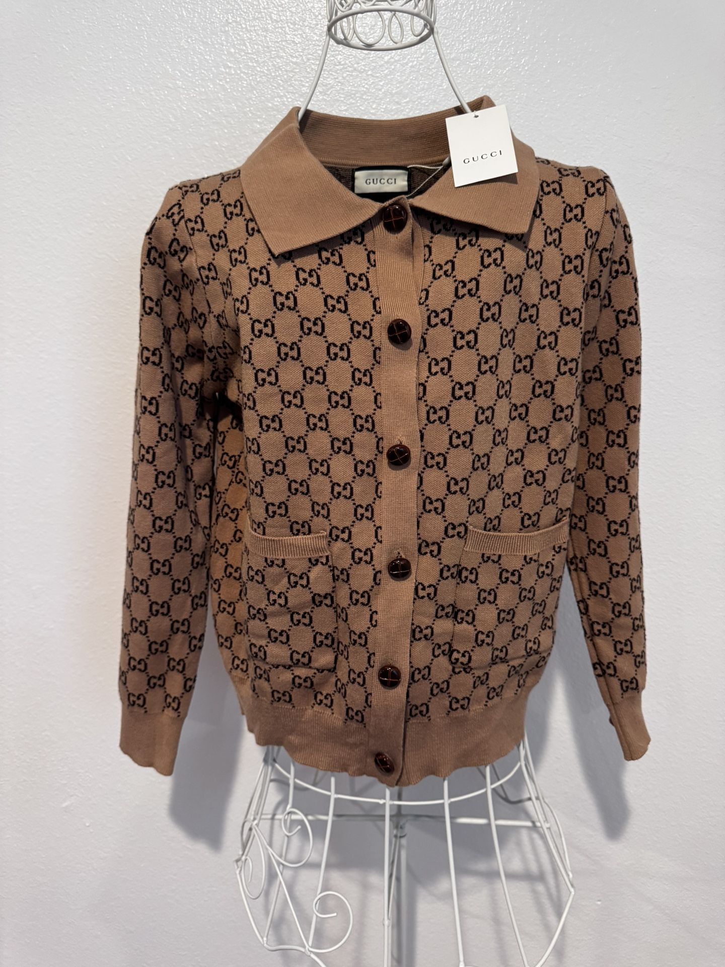 LUXURY Tan Cardigan