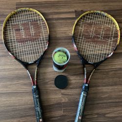 Wilson Tennis Rackets With Balls