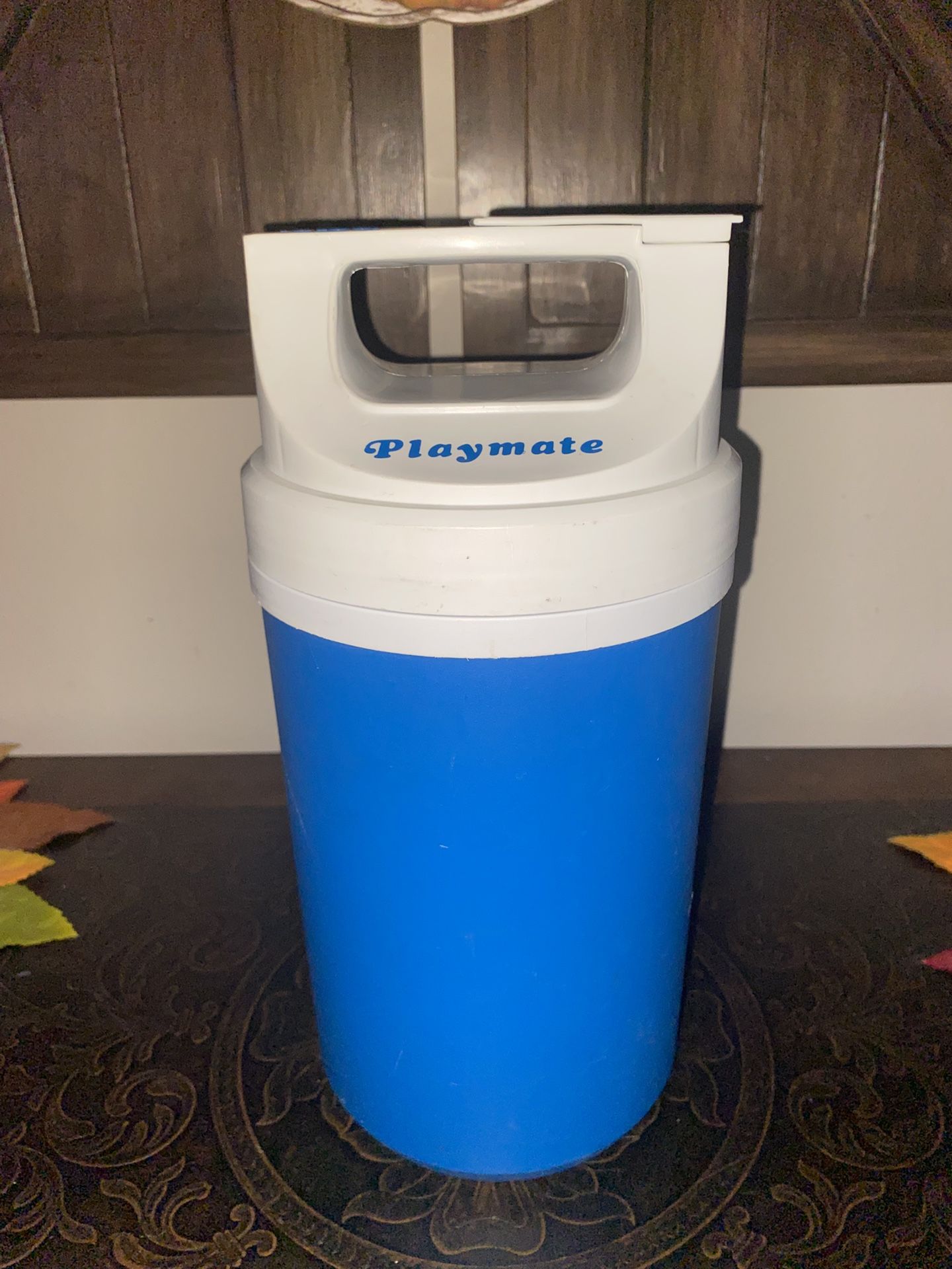 Old Style Blue Igloo Playmate Beverage Cooler Thermos