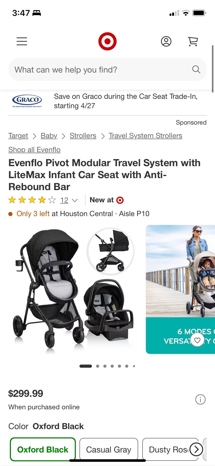 Stroller and baby carrier set