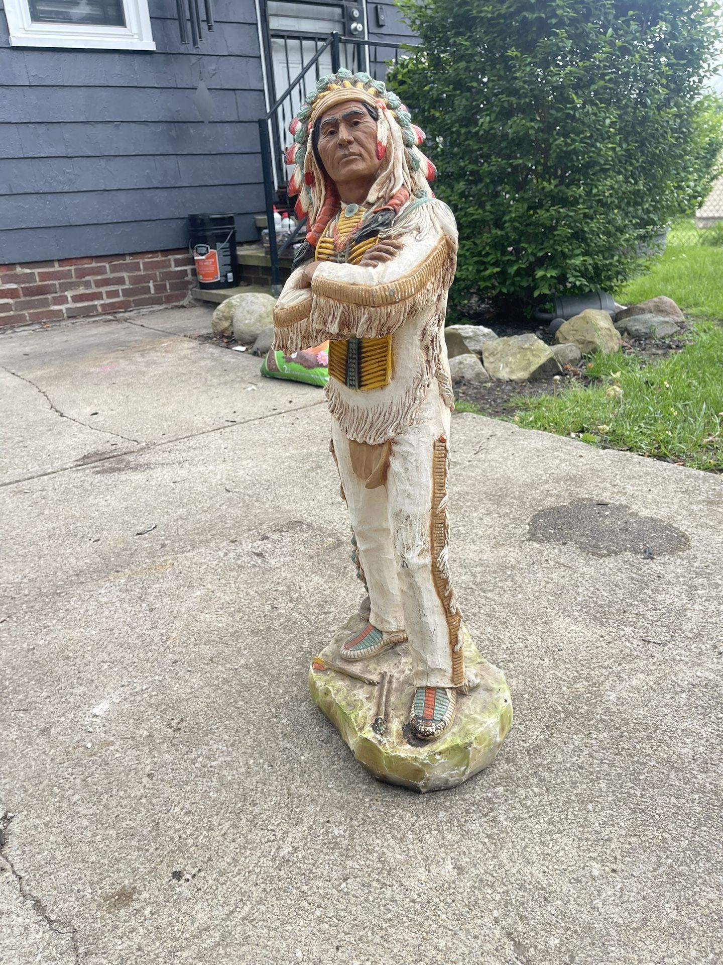 Red Cloud Native Chief Statue