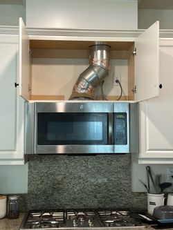 GE microwave hood range
