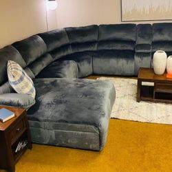 Reclining Sectional In Stock For Immediate Delivery 