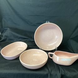 Brushe Pink Speckled California Pottery 