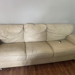 Free leather couch 3 seat