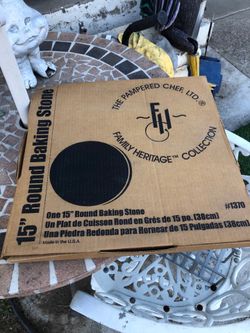 15” round baking stone