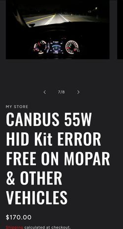 H11 55w HID kit Mopar canbus