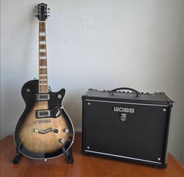 Gretsch Electric Guitar & BOSS Katana Amp