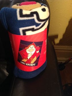 Disney Grumpy fleece throw