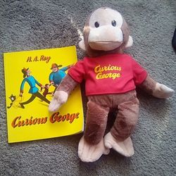 CURIOUS GEORGE MONKEY & ELMO SESAME STREET LOT