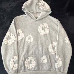 Size small grey denim tears hoodie