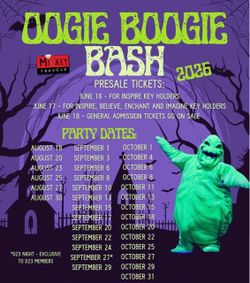 Oogie boogie: Disney Halloween party