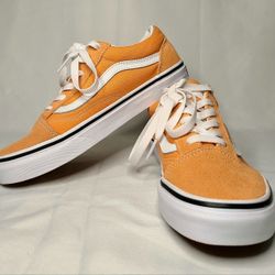 Vans Girls Sneakers Size 4Y Old Skool Kids Womens Size 5.5Melon True White New