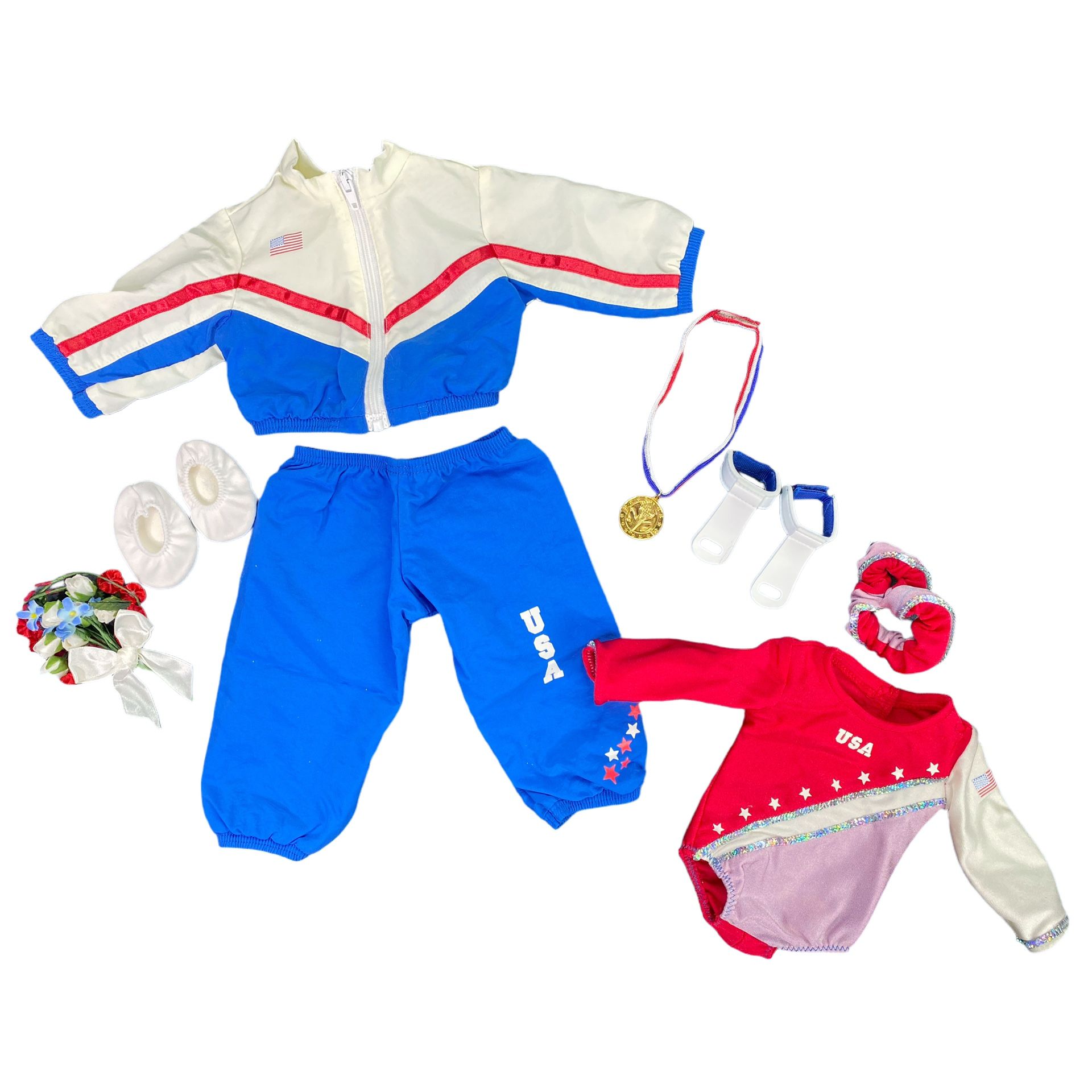 American Girl Doll Just Like You 2-in-1 Gymnastics / Olympics Outfit