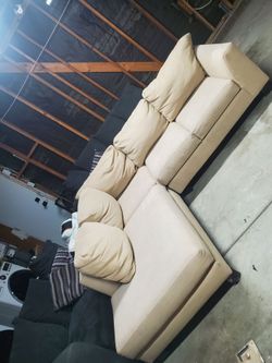 Couch with chaise