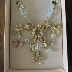 Vintage Kirk’s Folly Dance with Fairies/ Fairy Dreamcatcher Charm Necklace - IOB