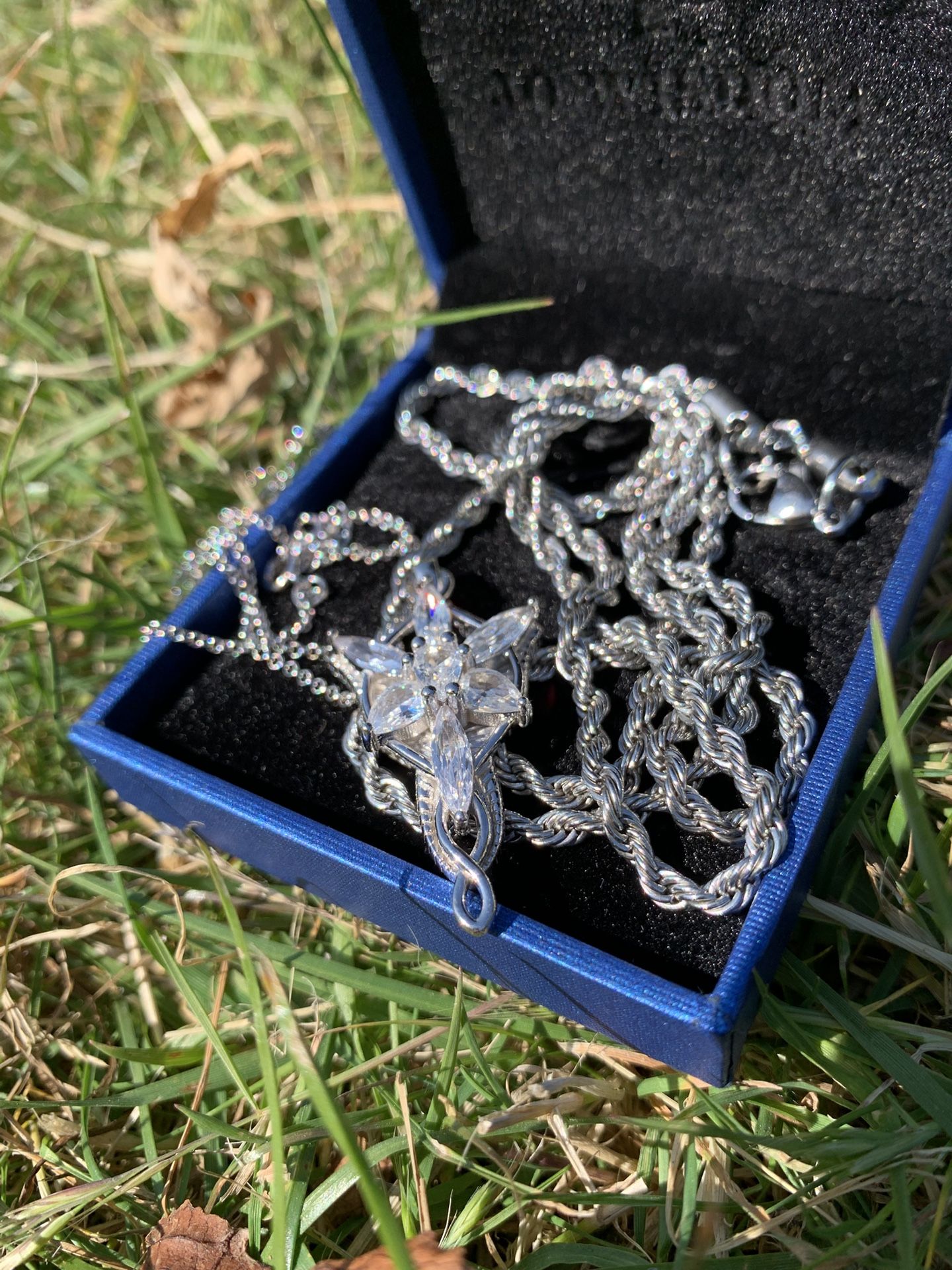 LOTR Evenstar Necklace With Added Silver Chain