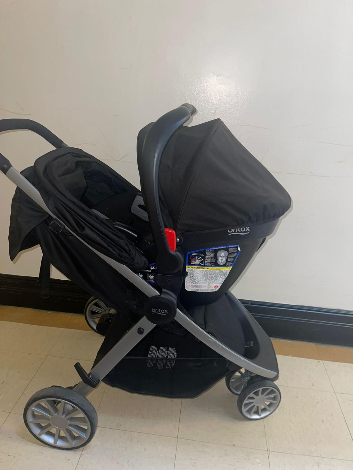 complete stroller from britax. Cruise smooth and safe with the B-Lively & B-Safe Ultra Travel System, featuring all-wheel suspension and a lightweight