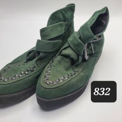 Elven Green Suade Theater Shoes
