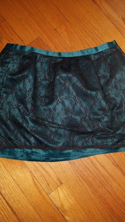teal lace skirt from forever 21