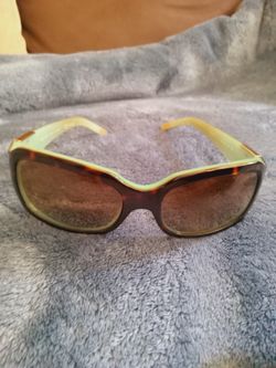 Ralph LAUREN Sunglasses (Mint green inner/BROWN outer., Polarized 