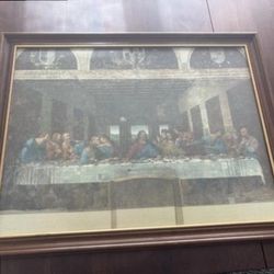 Last Supper Wood Frame 18.5inX23.5in