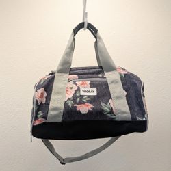 Vooray Burner Gym Duffle Bag with Shoe Pocket, Rose Navy