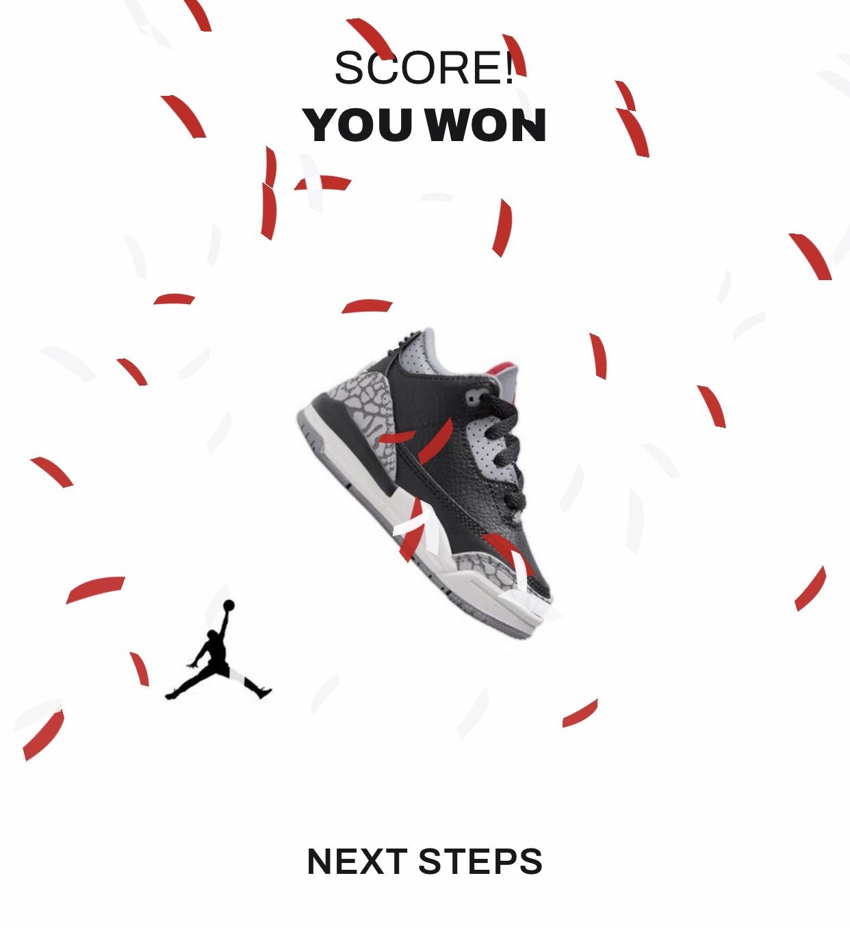 Black Cement 3’s Size 7c