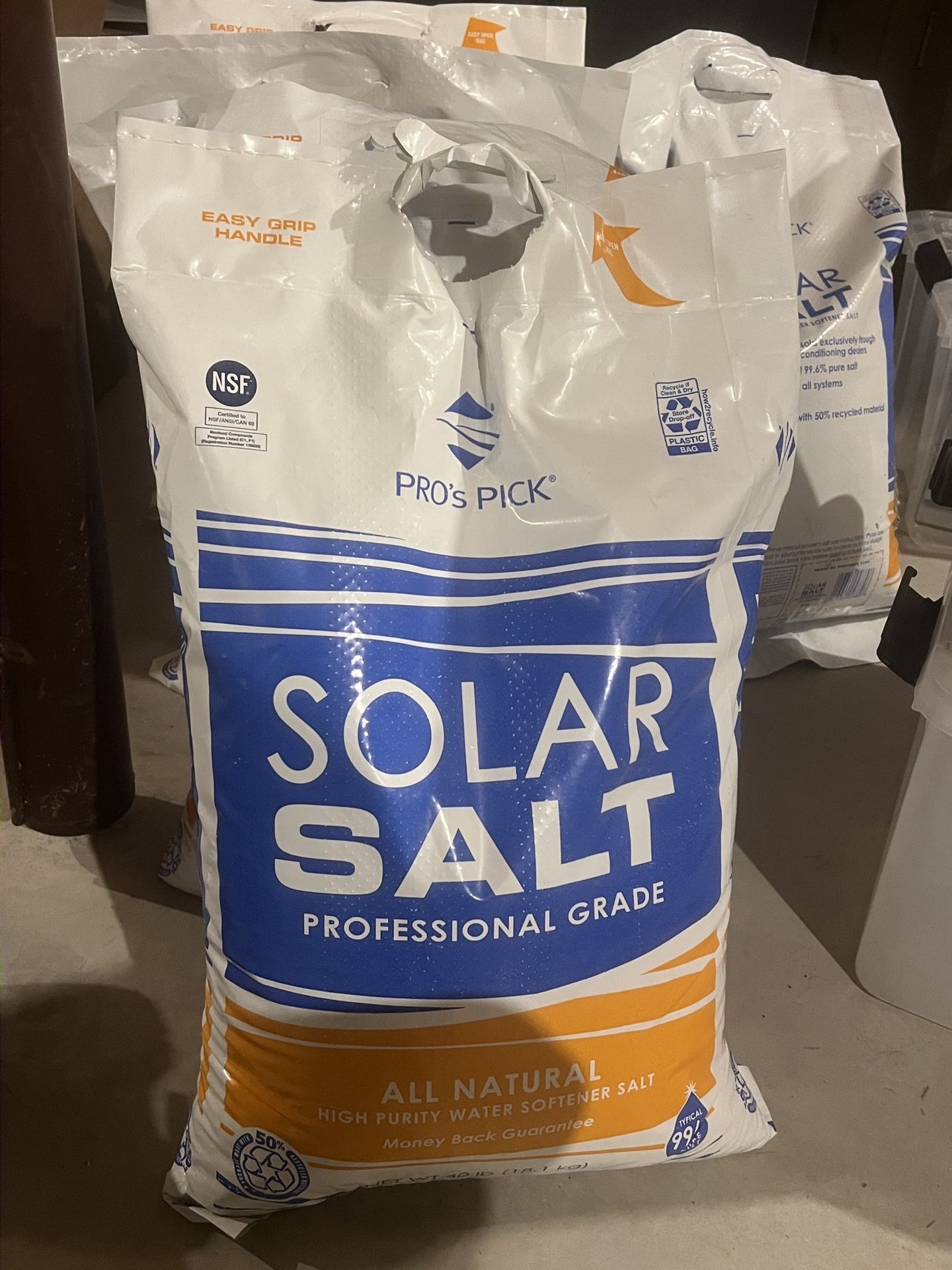 Water Softener Salt Bags 40 Lbs / Bag