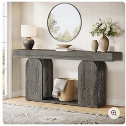Tribesigns 70.9" Console Table, Rustic Gray Sofa Table Hallway Table - Brand New