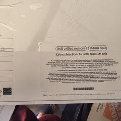 Apple MacBook Air Late 2020 with Apple M1 Chip (13.3 inch, 8GB RAM, 256GB SSD