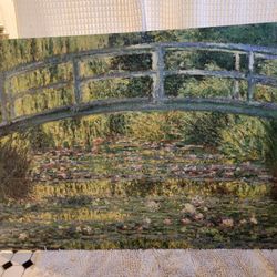 Claude Monet Bridge Over Pond Of Water Print