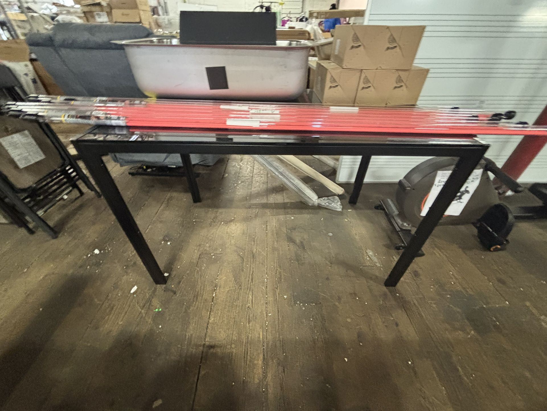 Black Glass Table