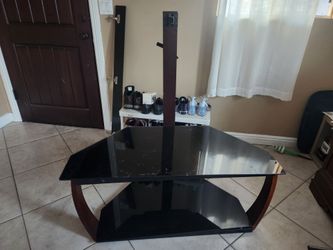 Glass TV stand