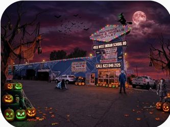 Scary Good Custom Rides Start Here! 🎈🔪 From Michael Myers to Pennywise, the biggest icons in horror are gathering at Phoenix Tires & Wheels Outlet!