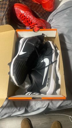 Size  12 black  Nike white,black football cleats