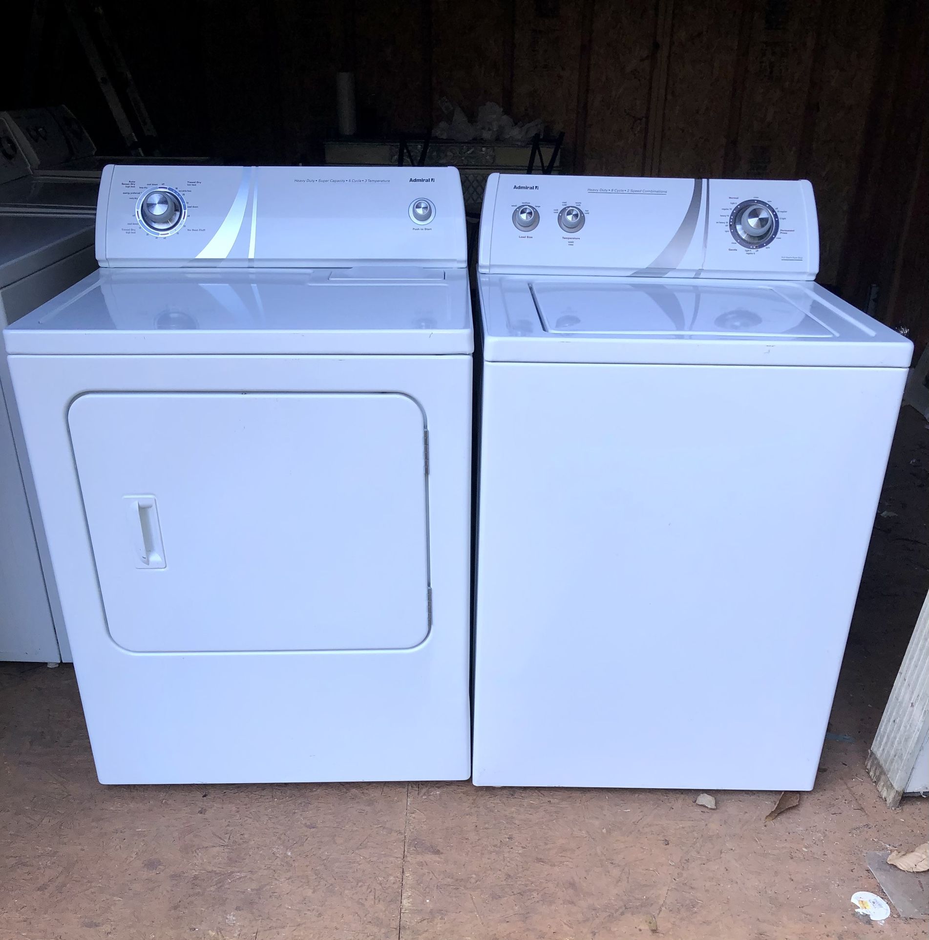 Admiral Washer & Dryer!