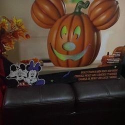 Disney Mickey pumpkin with lights and music