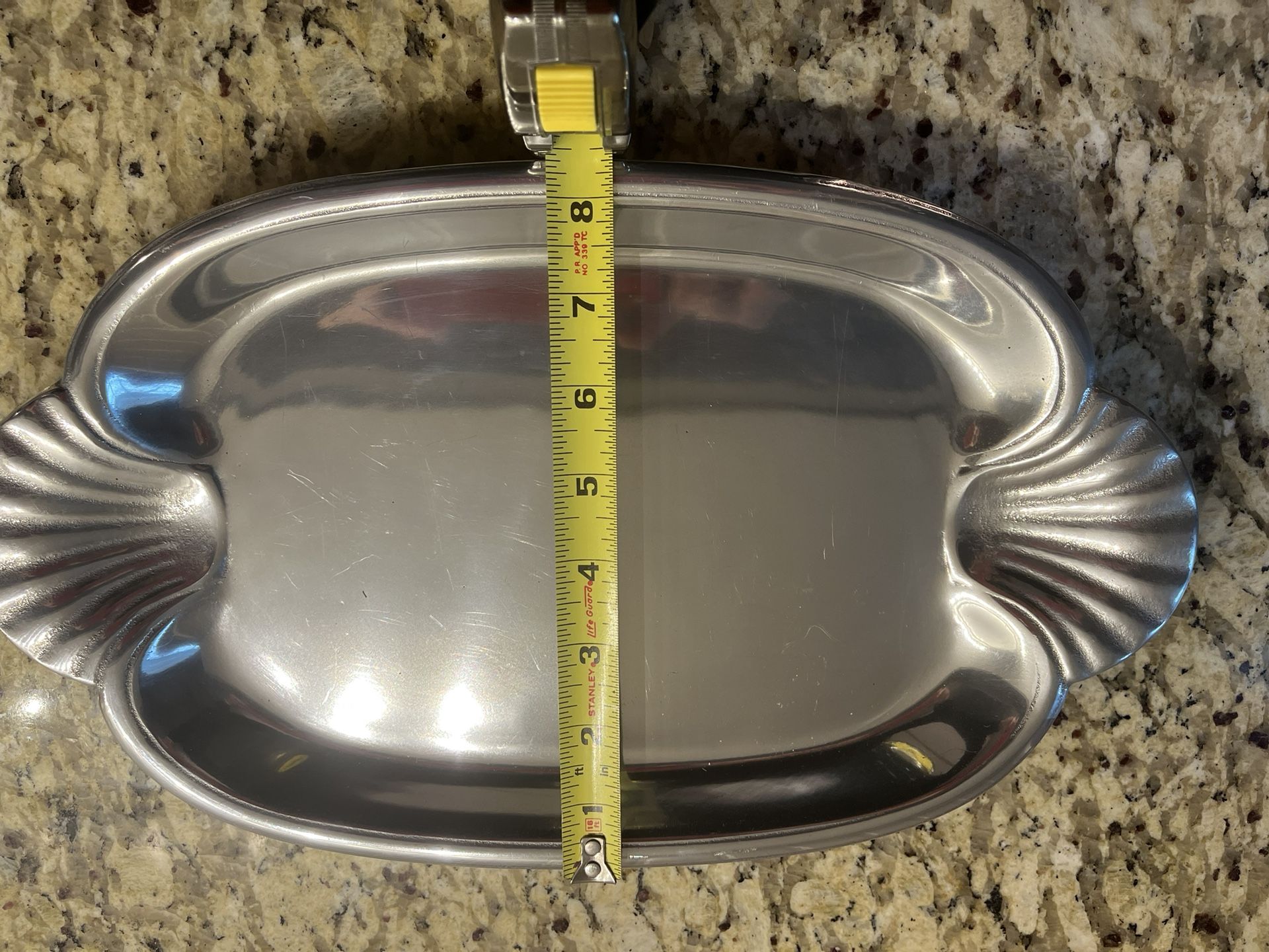 WILTON ARMATELE PEWTER PLATTER/TRAY. NEW. 14” x 8.5”