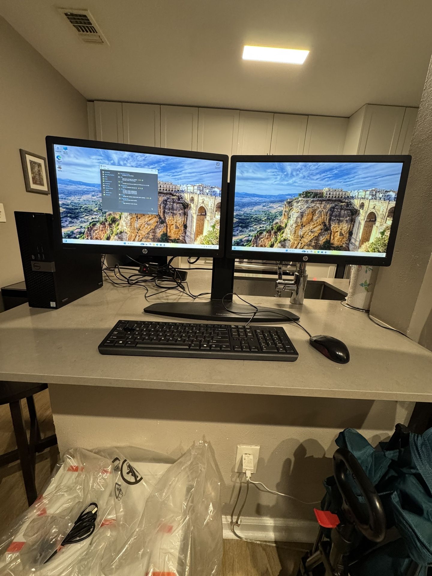 Dell Dual Display Computer System