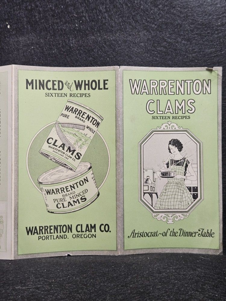 Warrington Clam Recipe Book