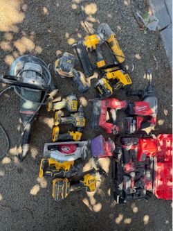 Milwaukee and dewalt