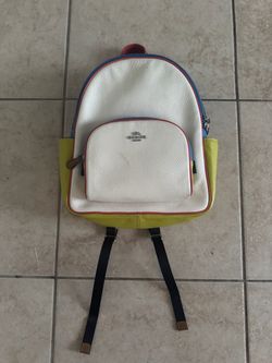 Coach Leather Colorblock Backpack