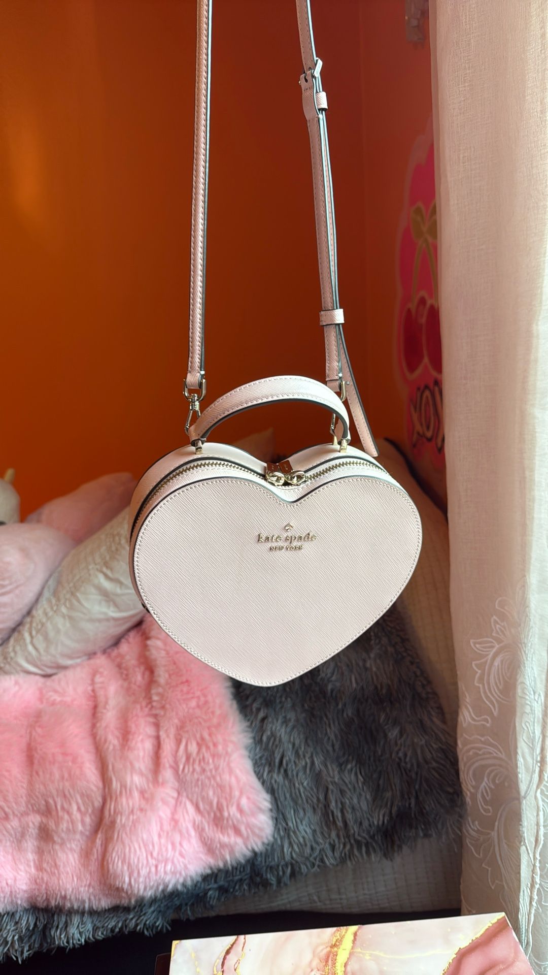 Slightly Worn Kate Spade Heart Shaped Purse