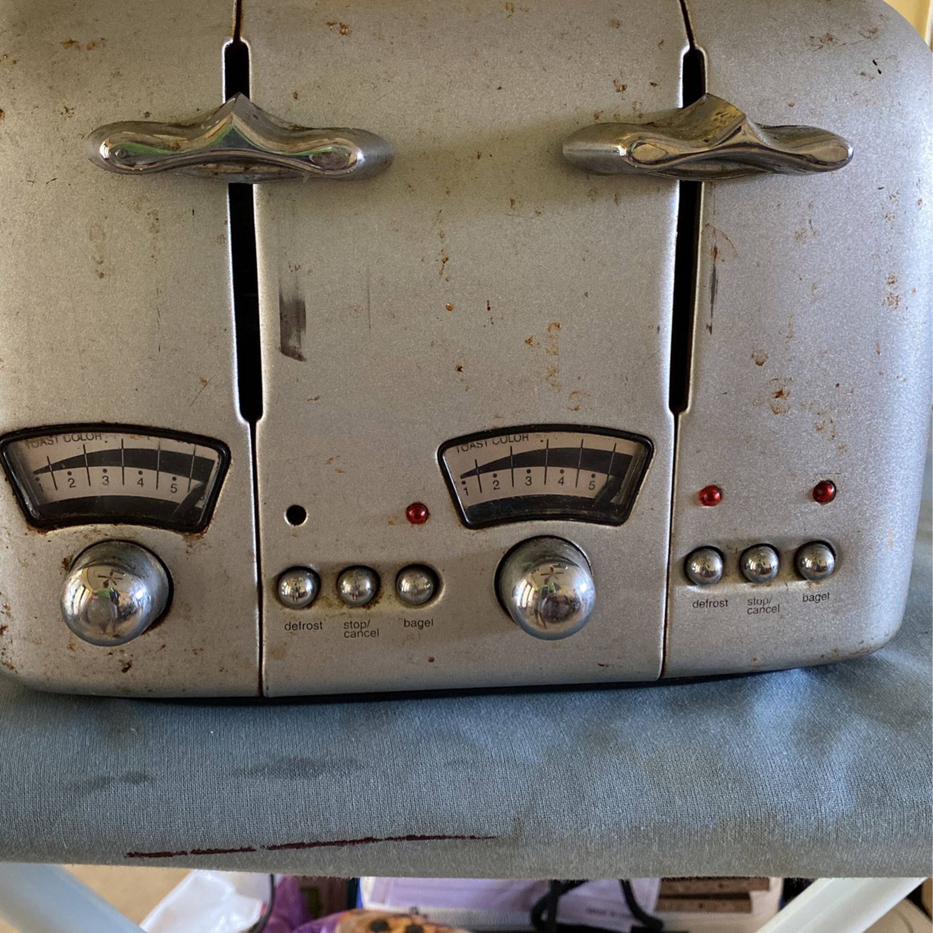 Toaster-4 Slices Of Bread-Silver, 