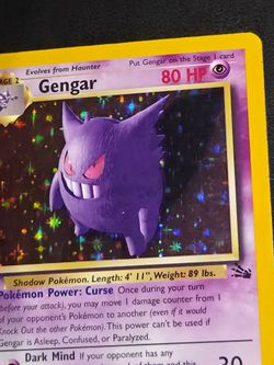 Gengar holo (nm/nm-) fossil unlimited