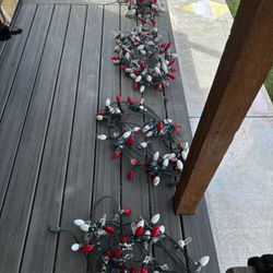300’ Of C9 Christmas Lights (Red And White)